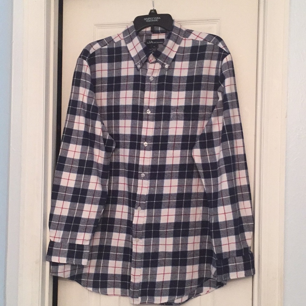 John Ashford (JA) Men Plaid Long Sleeve Shirt